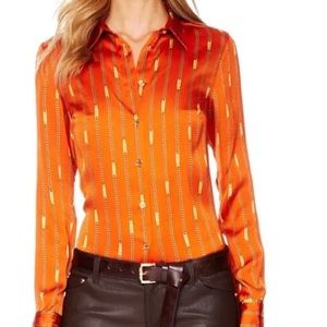 Michael Kors silk style chain print blouse. Great condition